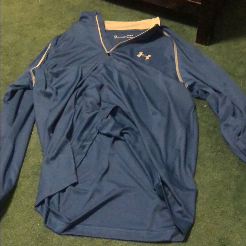 Large under Armour heatgear polo with zip collar